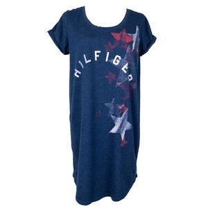Tommy Hilfiger Womens Dress Blue With HILFIGER